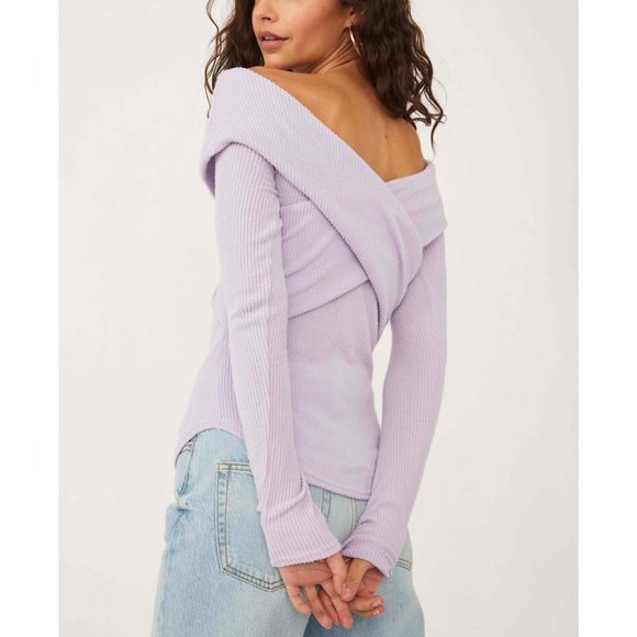 Free People Lilac Long Sleeve Tee - Picture 3 of 6